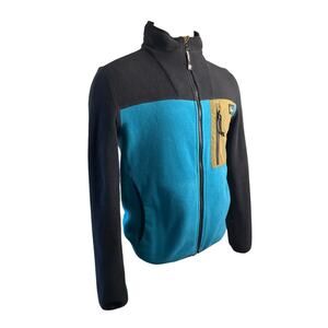 Men S Penfield Full Zip Herald Fleece Jacket Coat Teal Navy Softshell Polyester